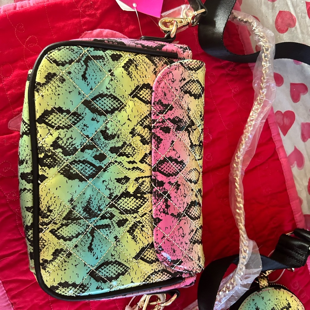 Betsey Johnson multicolor crossbody bag